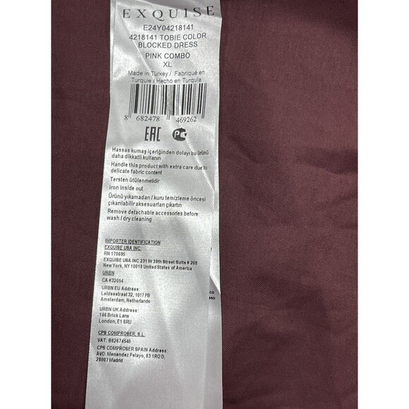 Exquise Anthropologie Midi Dress Pink Tobie Button Front Pleat Shirt Size XL NWT - Picture 9 of 11